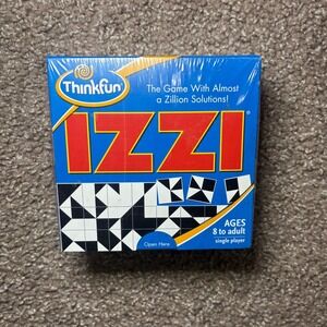 ThinkFun IZZI Tile Puzzle Game Unisex Blue Black White Brain Teaser NWT Sealed